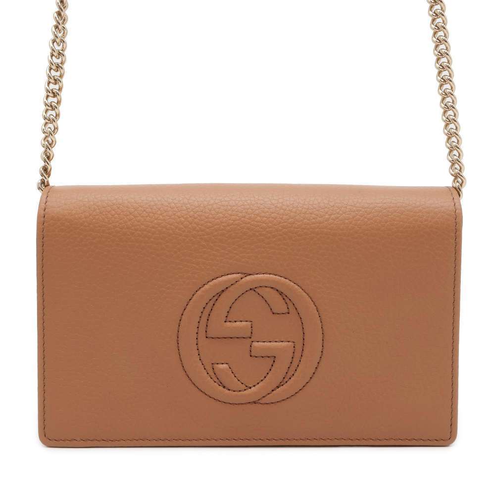 Gucci Chain Wallet Soho Leather